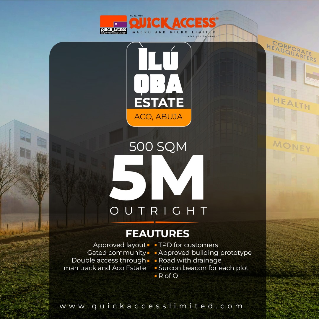 Ilu Oba Estate Plot 40 (500 SQM WORSHIP CENTER OUTRIGHT)